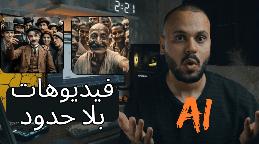 إنشاء فيديو بالذكاء الاصطناعي مجاني